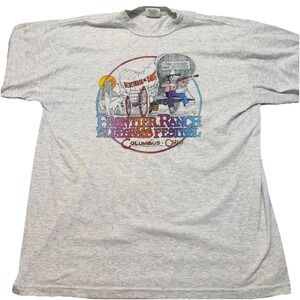 Vintage Poppy Mountain Bluegrass Festival 1998 T Shirt Mens XL John Exley